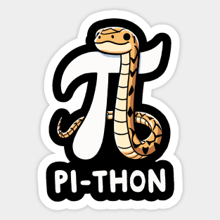 Pi-Thon Pi Symbol Python Sticker